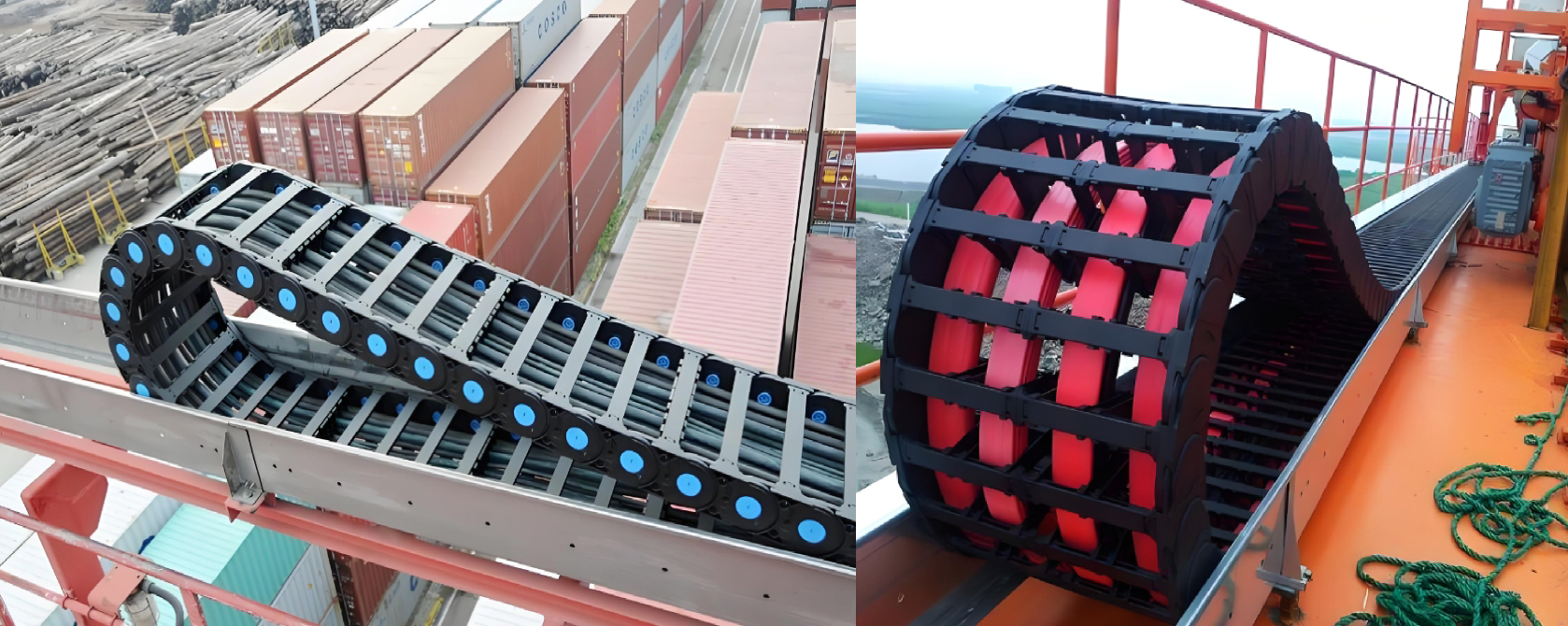 Liman vinci ekipmanında esnek çekme halatı kablo sistemlerinin optimize edilmiş uygulaması