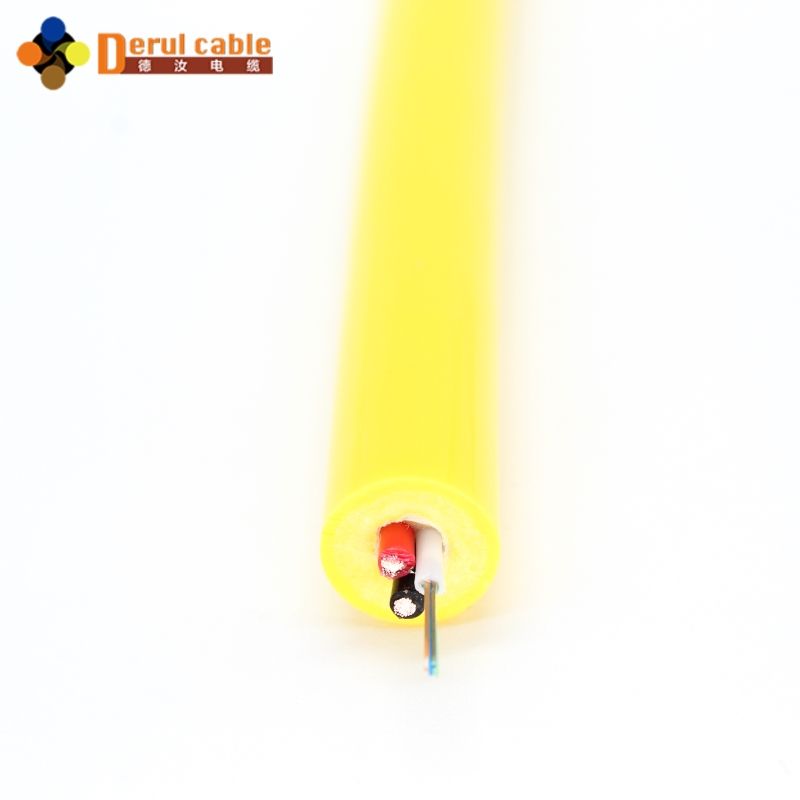 Derul Esnek ROV Bağlantı Kablosu/Kablosu Optik Fiber ve Örgülü