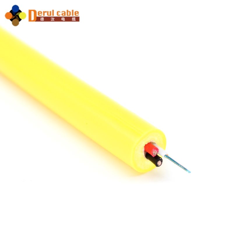 Derul Esnek ROV Bağlantı Kablosu/Kablosu Optik Fiber ve Örgülü