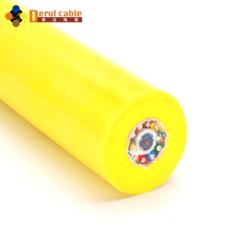 Kevlar Fiber ve Koaksiyel Kablolu Derul ROV Kablosu