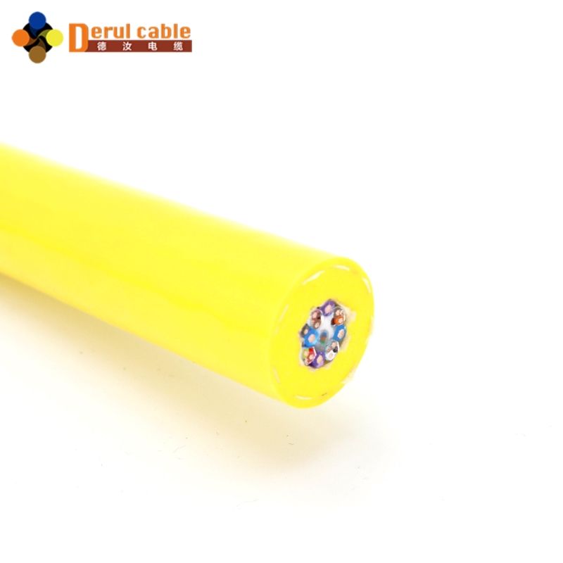 ROV için Derul Çift Kılıflı Kevlar Takviyeli Sualtı Kablosu