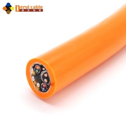 Otomatik Robotlar için Derul Kevlar Ekranlı Esnek Kablo